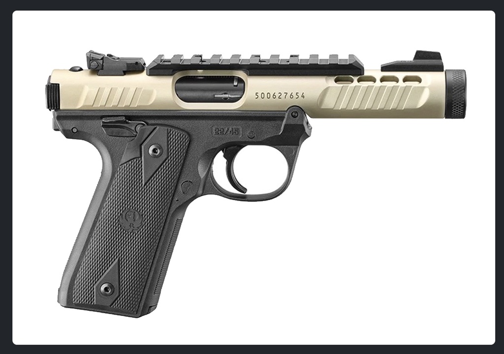 Pistol Ruger MKIV 22/45 Lite chmpg .22LR