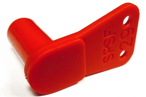 Säkerhetspropp 9mm plast röd