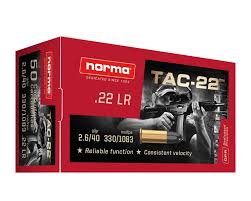 Ammunition Norma Tac .22LR (5.6x15R) 50 patroner
